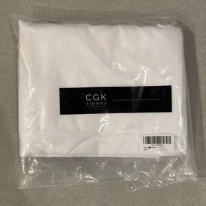 CGK Linens New King Flat Sheet White